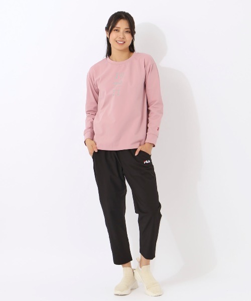 FILA(フィラ)の「【FILA:フィラ】レディーストリコット長袖Tシャツ(Tシャツ/カットソー・レディース・ダークブルー/ブラック/ピンク・MEDIUM/X-LARGE/LARGE)」の15枚目の写真