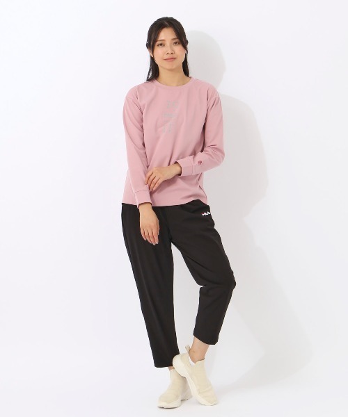FILA(フィラ)の「【FILA:フィラ】レディーストリコット長袖Tシャツ(Tシャツ/カットソー・レディース・ダークブルー/ブラック/ピンク・MEDIUM/X-LARGE/LARGE)」の14枚目の写真