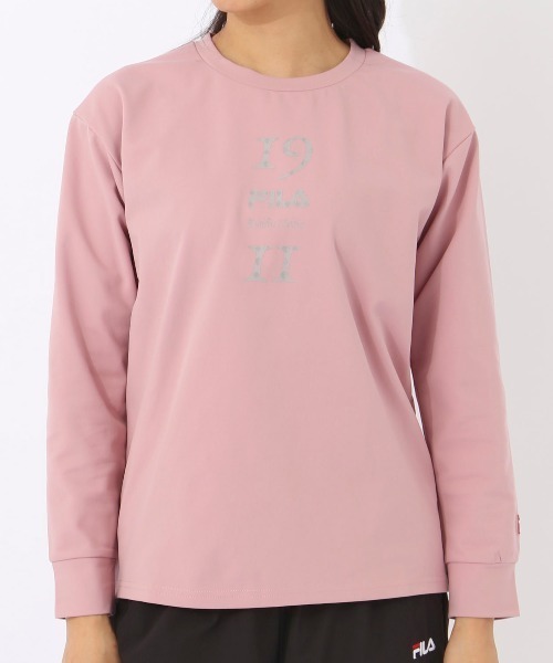 FILA(フィラ)の「【FILA:フィラ】レディーストリコット長袖Tシャツ(Tシャツ/カットソー・レディース・ダークブルー/ブラック/ピンク・MEDIUM/X-LARGE/LARGE)」の11枚目の写真