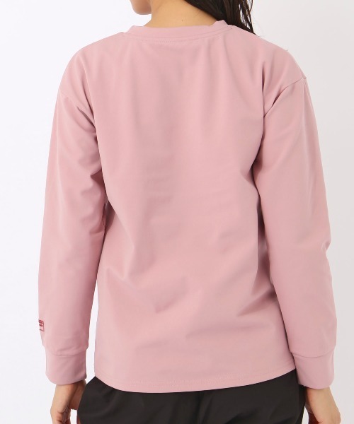 FILA(フィラ)の「【FILA:フィラ】レディーストリコット長袖Tシャツ(Tシャツ/カットソー・レディース・ダークブルー/ブラック/ピンク・MEDIUM/X-LARGE/LARGE)」の9枚目の写真
