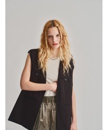 led.tokyo | 【led.tokyo】FRONT ZIP OVER VEST(ベスト)