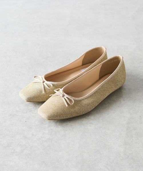 EVOL(イーボル)の「EVOL/ラメバレエシューズ(パンプス・レディース・ゴールド/シルバー・23.5cm/22.5cm/24.5cm)」の9枚目の写真