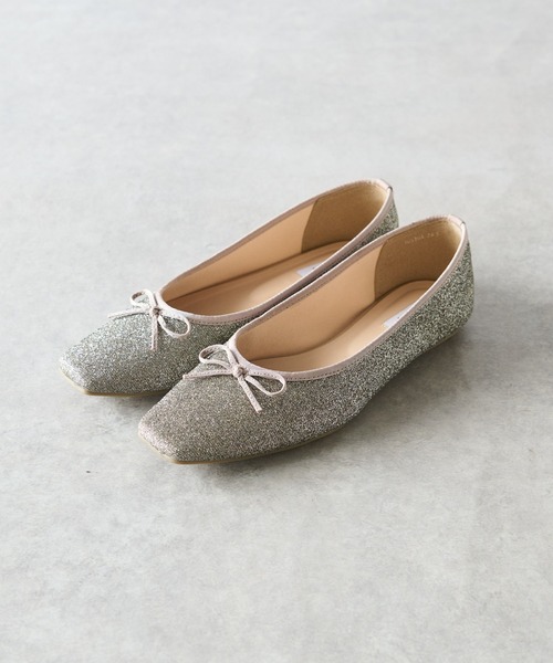 EVOL(イーボル)の「EVOL/ラメバレエシューズ(パンプス・レディース・ゴールド/シルバー・23.5cm/22.5cm/24.5cm)」の3枚目の写真