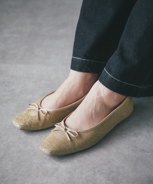 EVOL(イーボル)の「EVOL/ラメバレエシューズ(パンプス・レディース・ゴールド/シルバー・23.5cm/22.5cm/24.5cm)」の15枚目の写真