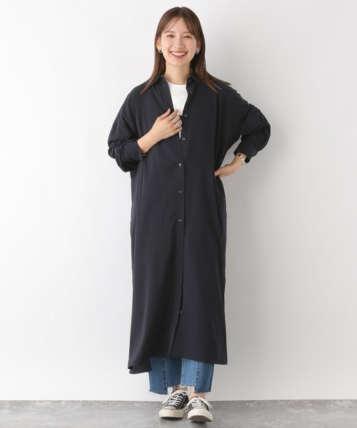 LEPSIM（レプシィム）の「マルチメリットロング長袖ワンピース　975791（ワンピース・レディース・カーキ/ネイビー/グレー・FREE）」の8枚目の写真