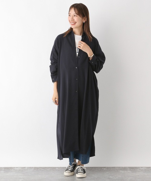 LEPSIM（レプシィム）の「マルチメリットロング長袖ワンピース　975791（ワンピース・レディース・カーキ/ネイビー/グレー・FREE）」の9枚目の写真