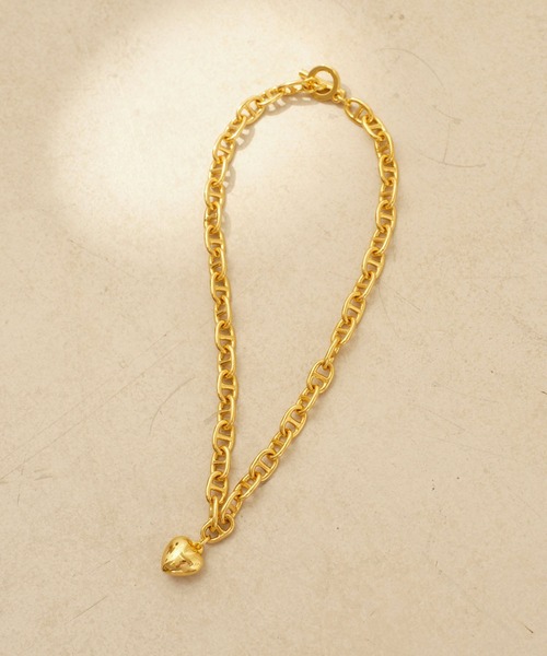 CIAOPANIC（チャオパニック）の「【WEB限定】【Keyon/キーオン】ボリュームハートネックレス / plump heart chain necklace（ネックレス・レディース・ゴールド/シルバー・FREE）」の7枚目の写真