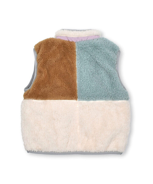 Noeil aime BeBe（ノイユエイムベベ）の「ボア配色切り替えベスト(90~130cm)（ベスト・キッズ・ベージュ系その他/グリーン系その他・110cm/90cm/100cm/120cm/130cm）」の18枚目の写真