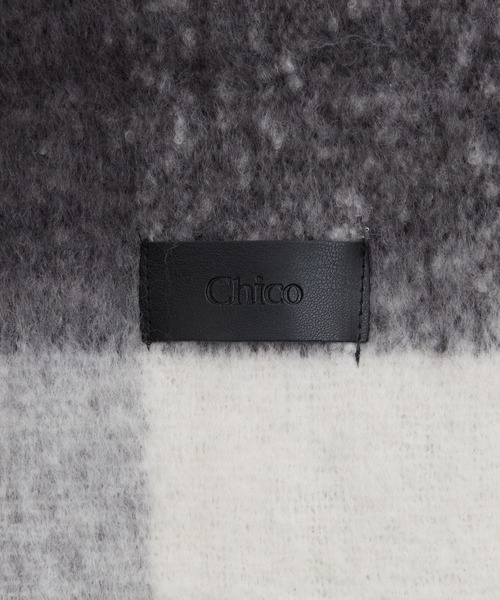 Chico(チコ)の「ブロックチェックストール(マフラー・レディース・チャコールグレー/ブルー/アイボリー・FREE)」の15枚目の写真
