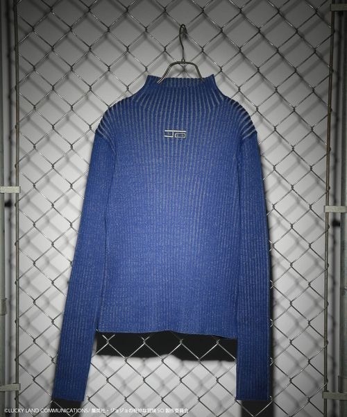 JEANASIS（ジーナシス）の「【アニメ『ジョジョの奇妙な冒険 ストーンオーシャン』×JEANASIS】タイトリブニット/985168（ニット/セーター・レディース・ブラック/イエロー系その他/ブルー系その他・FREE）」の5枚目の写真