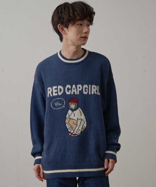 【UNIIT/ユニット】【RED CAP GIRL/レッドキャップガール】UNIIT × RED CAP GIRL ジャガード クルーネック リブライン ニット セーター（ニット/セーター）｜Red Cap Girl（レッドキャプガール）