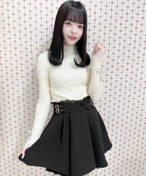 ROJITA（ロジータ）の「袖リボンハイネックリブニット（ニット/セーター・レディース・ブラック/ホワイト/ベージュ・FREE）」の8枚目の写真