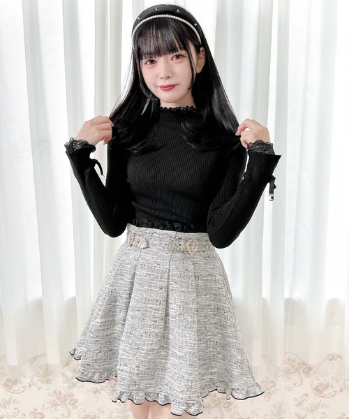 ROJITA（ロジータ）の「袖リボンハイネックリブニット（ニット/セーター・レディース・ブラック/ホワイト/ベージュ・FREE）」の17枚目の写真