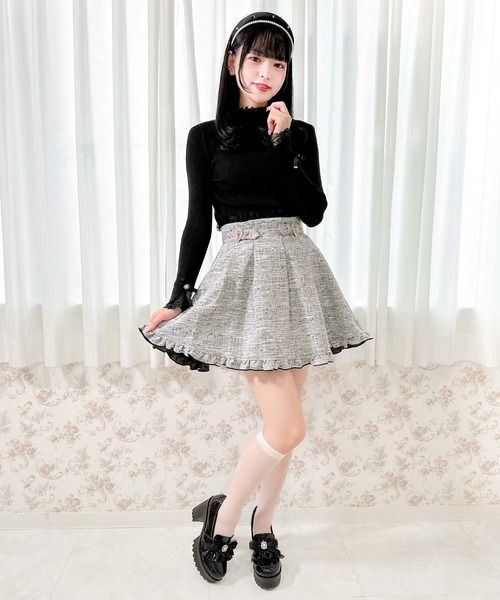 ROJITA（ロジータ）の「袖リボンハイネックリブニット（ニット