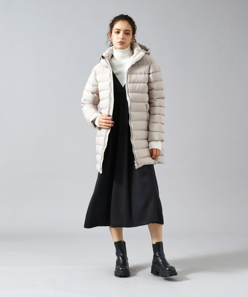 PYRENEX ロングダウンジャケット ベージュ PYRENEX / ピレネックス】SPOUTNIC LONG SOFT 2 / スプー