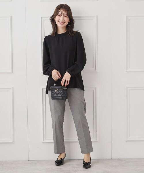 couture brooch（クチュールブローチ）の「◆ツイルベネフレアチュニック（シャツ/ブラウス・レディース・アイボリー/キャメル/ブラック・38/42）」の7枚目の写真