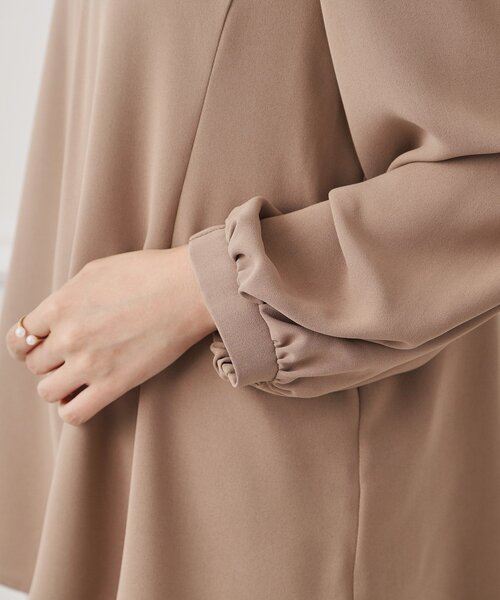 couture brooch（クチュールブローチ）の「◆ツイルベネフレアチュニック（シャツ/ブラウス・レディース・アイボリー/キャメル/ブラック・38/42）」の16枚目の写真