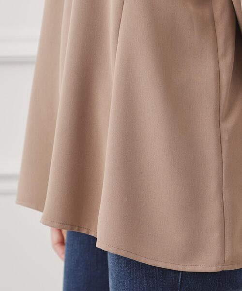 couture brooch（クチュールブローチ）の「◆ツイルベネフレアチュニック（シャツ/ブラウス・レディース・アイボリー/キャメル/ブラック・38/42）」の17枚目の写真