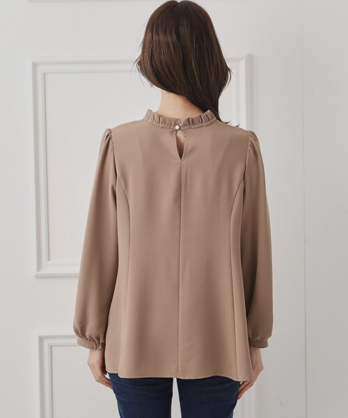 couture brooch（クチュールブローチ）の「◆ツイルベネフレアチュニック（シャツ/ブラウス・レディース・アイボリー/キャメル/ブラック・38/42）」の21枚目の写真