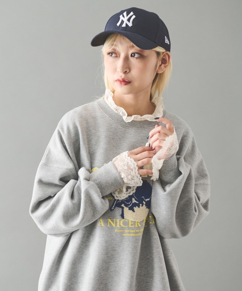 MERLOT(メルロー)の「レースハイネックブラウス(シャツ/ブラウス・レディース・ナチュラル/ホワイト・FREE)」の6枚目の写真