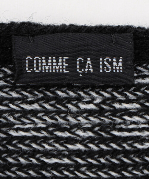 COMME CA ISM（コムサイズム）の「ラッセル ストライプ マフラー（マフラー・メンズ・ネイビー/ブラック/ブラックミックス・FREE）」の9枚目の写真