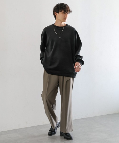 RAGEBLUE(レイジブルー)の「プチ刺繍/マイクロシャギークルーネックプルオーバー(スウェット・メンズ・ブルー/ホワイト/グリーン/ブラック・MEDIUM/LARGE/SMALL)」の6枚目の写真