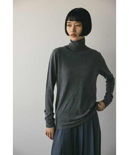 STYLEMIXER(スタイルミキサー)の「ウォッシャブルハイネックニット(ニット/セーター・レディース・ホワイト/バーガンディー/グリーン/グレー・FREE)」の6枚目の写真