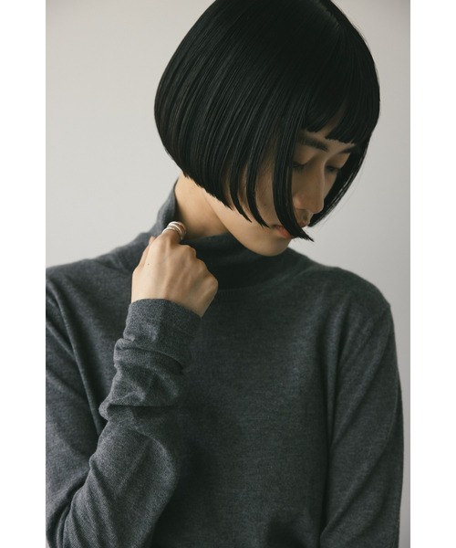 STYLEMIXER(スタイルミキサー)の「ウォッシャブルハイネックニット(ニット/セーター・レディース・ホワイト/バーガンディー/グリーン/グレー・FREE)」の7枚目の写真