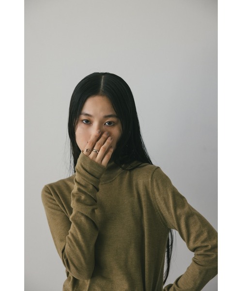 STYLEMIXER(スタイルミキサー)の「ウォッシャブルハイネックニット(ニット/セーター・レディース・ホワイト/バーガンディー/グリーン/グレー・FREE)」の14枚目の写真