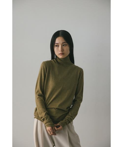 STYLEMIXER(スタイルミキサー)の「ウォッシャブルハイネックニット(ニット/セーター・レディース・ホワイト/バーガンディー/グリーン/グレー・FREE)」の15枚目の写真