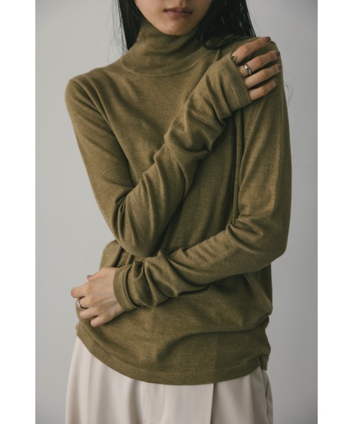 STYLEMIXER(スタイルミキサー)の「ウォッシャブルハイネックニット(ニット/セーター・レディース・ホワイト/バーガンディー/グリーン/グレー・FREE)」の18枚目の写真