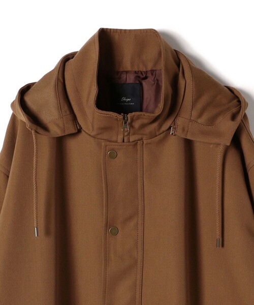 シップス（SHIPS）/SHIPS Primary Navy Label:ウール フード コート SHIPS（シップス）の「SHIPS Primary Navy Label:ウール フード コート