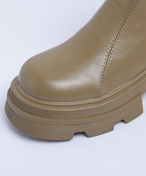 AMELY（エミリー）の「厚底ショートブーツ（ブーツ・レディース・ブラック/ブラウン/ダークブラウン・38/35/39/40/36/37）」の13枚目の写真