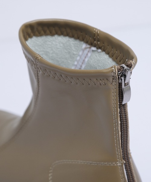 AMELY（エミリー）の「厚底ショートブーツ（ブーツ・レディース・ブラック/ブラウン/ダークブラウン・38/35/39/40/36/37）」の10枚目の写真