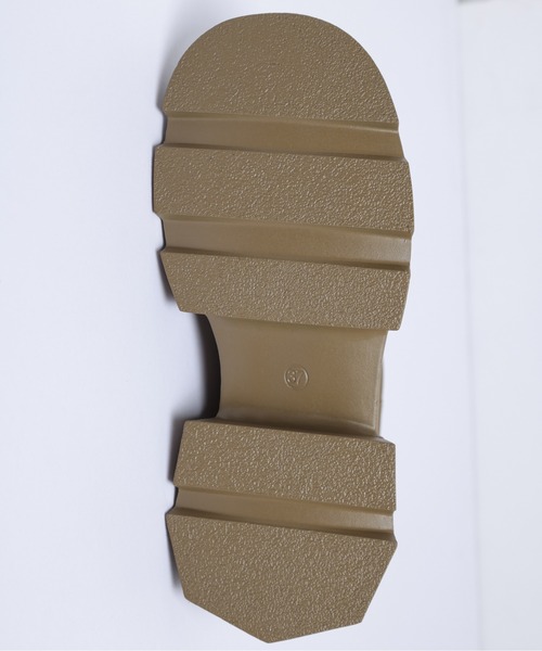 AMELY（エミリー）の「厚底ショートブーツ（ブーツ・レディース・ブラック/ブラウン/ダークブラウン・38/35/39/40/36/37）」の7枚目の写真