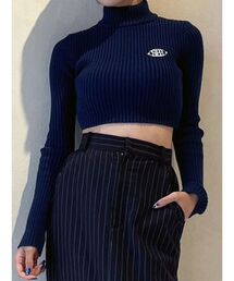 EMODA | 【Ames Worldwide】エンブロイダリークロップニット(ニット/セーター)