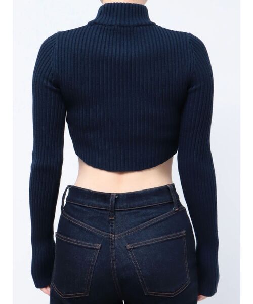 EMODA（エモダ）の「【Ames Worldwide】エンブロイダリークロップニット（ニット/セーター・レディース・グレー/ピンク/ネイビー・FREE）」の22枚目の写真