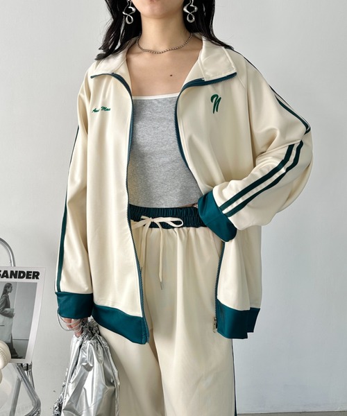 CLEA(クレア)の「【2点SET】トラックジャケットセットアップ(セットアップ・レディース・アイボリー・FREE)」の18枚目の写真