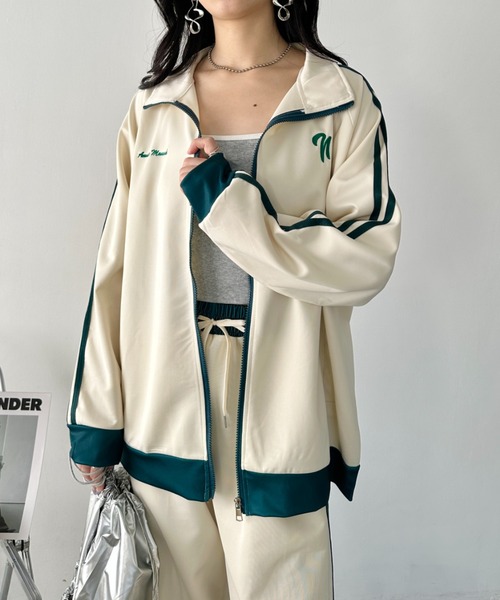 CLEA(クレア)の「【2点SET】トラックジャケットセットアップ(セットアップ・レディース・アイボリー・FREE)」の20枚目の写真