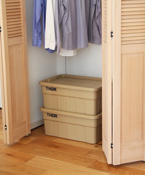 HIGHTIDE（ハイタイド）の「THOR LARGE TOTES DC ソー ラージトート ディーシー 53L 収納ボックス 蓋付き コンテナー（収納グッズ・メンズ・オレンジ/ベージュ/ライトグレー/ブラック/オリーブ・FREE）」の10枚目の写真