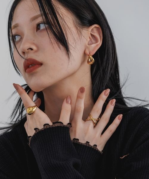 JEANASIS（ジーナシス）の「【ステンレス】ボリュームリング/991872（リング・レディース・ゴールド/シルバー・LARGE/MEDIUM）」の7枚目の写真