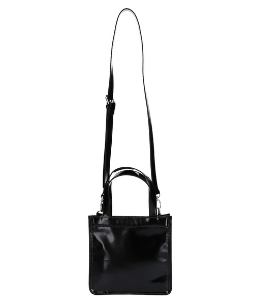 X-girl（エックスガール）の「FAUX LEATHER 2WAY MINI TOTE BAG