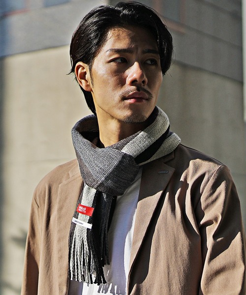 STUDIO NICHOLSON リバーシブルマフラー STUDIO NICHOLSON (スタジオニコルソン) ECODOWN TECH COTTON
