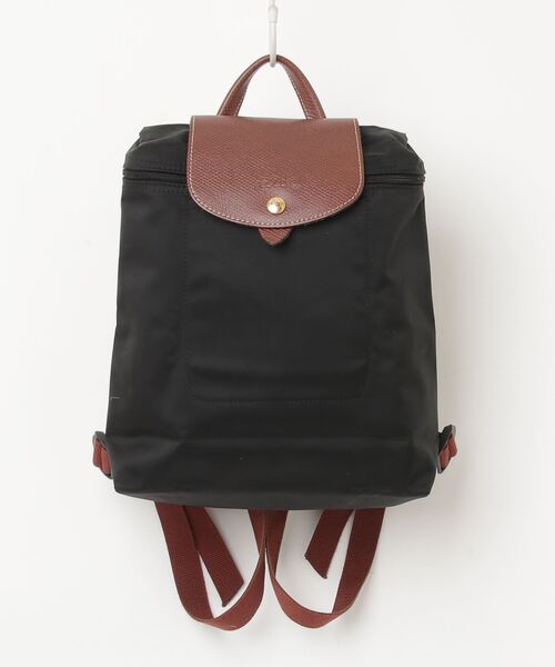 LONGCHAMP(ロンシャン)の「ワンポイントリュック(バックパック/リュック・レディース・ブラック・-)」の1枚目の写真
