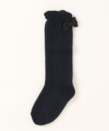 リボン付きハイソックス