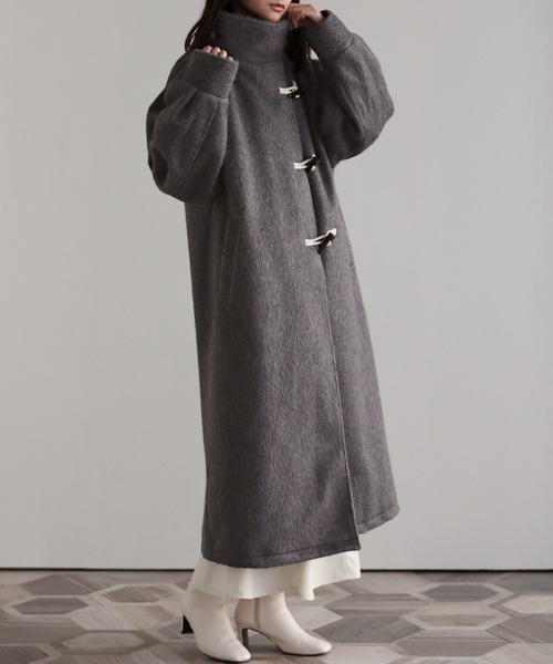 nouvellemoi（ヌーベルモイ）の「スタンドカラーダッフル風コート