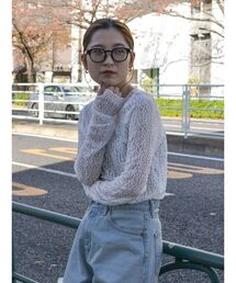 Ungrid | バックオープンレースロングスリーブTee(Tシャツ/カットソー)