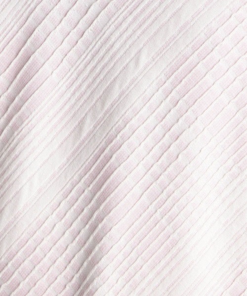 HIDEAWAYS NICOLE（ハイダウェイニコル）の「ブリスターチェックジャガードＶネック半袖Ｔシャツ（Tシャツ/カットソー・メンズ・ホワイト×ブルー/ホワイト×ブラック/ブラック×ホワイト/ホワイト×ピンク/ホワイト×ライトグレー・MEDIUM/LARGE/X-LARGE）」の16枚目の写真