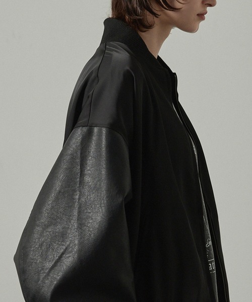 セール】【Alfred Alex】'huge sizing' サテンコンビ オーバー