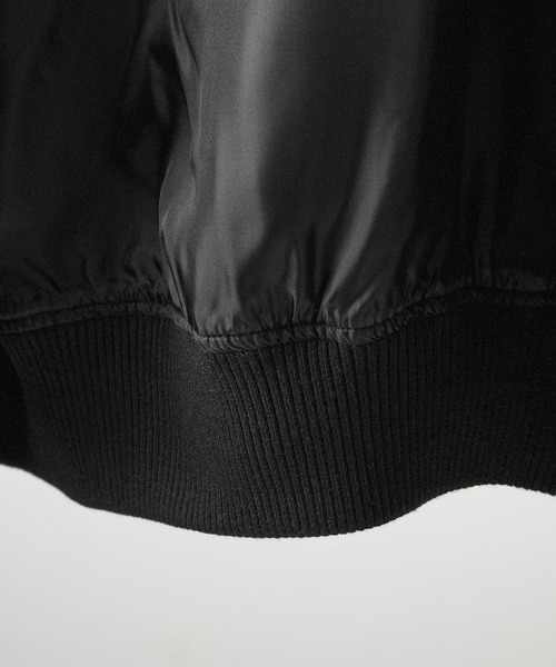 Alfred Alex(アルフレッドアレックス)の「【Alfred Alex】"huge sizing" サテンコンビ オーバーサイズジップスカジャン(スカジャン・メンズ・ネイビー/ブラック/チャコール・M/L/S)」の14枚目の写真